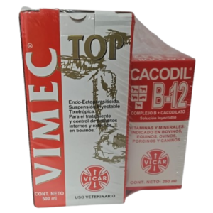 VIMEC TOP X 500ML+CACODIL B12 X 250ML - VICAR